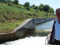 Bafra Ovası'na mevsimin ilk sulama suyu salındı