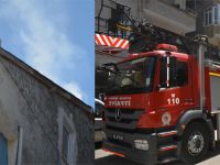 BACADAN ÇIKAN DUMAN İTFAİYEYİ ALARMA GEÇİRDİ