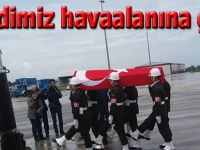 Şehidimiz Çarşamba havalananına geldi