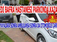 Hastane parkında kaza