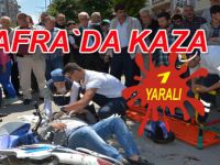 Sürücüyü kask kurtardı