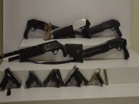 Çuval içinde 10 adet silah