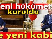 Yeni kabine açıklandı