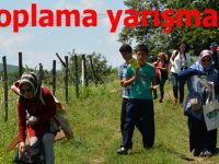 Yarışma için ot topladılar