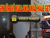 Bafra`da bir ev yandı