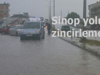 Samsun Sinop yolunda zincirleme kaza