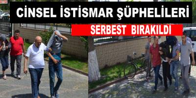 Cinsel taciz şüphelisi 4 kişi serbest