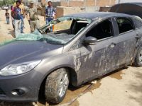 Otomobil su kanalına uçtu