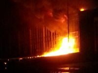 Yağ deposunda patlama