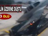 Otomobilin üzerine düştü