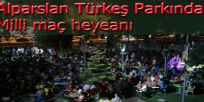 Bafra milli maçı Alparslan Türkeş parkında izledi