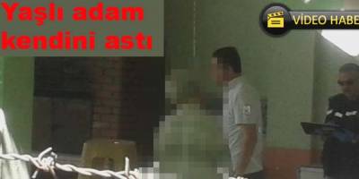 Bafra`da intihar merdivene kendini astı