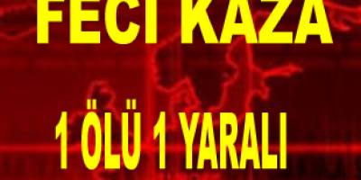 Feci kaza da bir kişi hayatını kaybetti