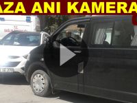 Bafra`da ki kaza anı kamerada