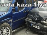 Bafra'da dolmuş kazası 1 yaralı