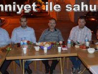 Başkan Şahin sahurda emniyet personeli ile buluştu