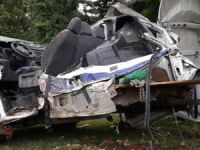 Minibüs hurdaya döndü