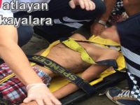 Denize atlayan çocuk kafasını taşlara çarptı