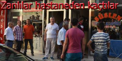 Cinayet zanlıları hastaneden kaçtılar