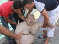 120 kiloluk Suriyeli halatla çekildi