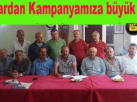 Muhtarlardan kampanyamıza büyük destek