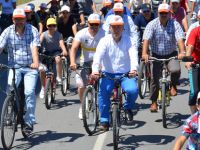 19 Mayıs ilçe sakinleri doğa için pedal çevirdiler