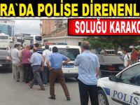 Otogarda polise direnen şahıslar gözaltında