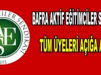 Bafra Aktif Eğitimciler Sendikasının tüm üyeleri açığa alındı