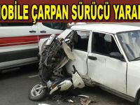 Bafra'da motosiklet kazası 1 yaralı