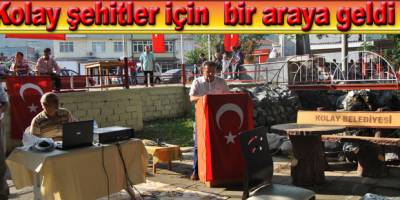 Kolay'da darbe şehitleri anıldı