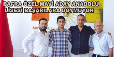 Bafra özel mavi Aday Anadolu Lisesi başarıya doymuyor