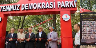 OMÜ'de “15 Temmuz Demokrasi Parkı ve Anıtı” açıldı