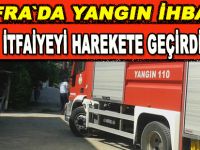 Yangın ihbarı itfaiyeyi harekete geçirdi