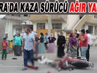 Otomobil ile motosiklet çarpıştı: 1 yaralı