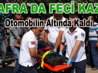 Oto lastikçi otomobilin altında kaldı