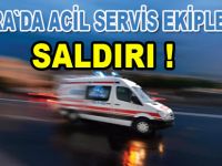 Hasta yakınından 112`ye saldırı