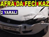 Bafra`da trafik kazası : 2 yaralı