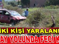 Bafra`da feci kaza: 2 yaralı