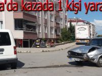 Bafra'da kazada 1 kişi yaralandı