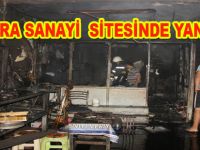 Bafra Sanayi Sitesi'nde yangın