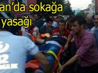 Durağan'da sokağa çıkma yasağı