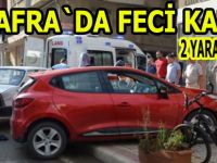 Bafra`da kaza 2 yaralı