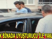 Metruk binada uyuşturucu keyfi kısa sürdü