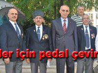 Gaziler için pedal çevirdiler