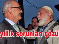 Sapın köyünün 40 yıllık sorunu çözüme kavuştu