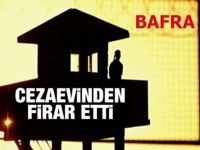 Bafra'da mahkum firar etti