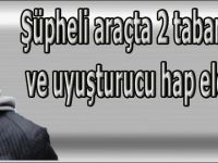Şüpheli araçtan silah ve uyuşturucu yakalandı
