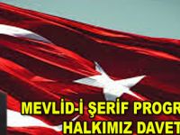 Mevlid-i Şerif programına davet