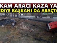 Belediye başkanının aracı kaza yaptı: 3 yaralı