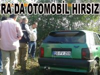 Oto hırsızı aracı bırakıp kaçtı